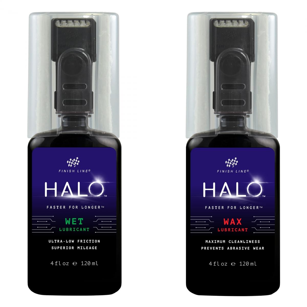 Finish Line Halo Wax + Wet Lubricant Squeeze Bottle 4 oz