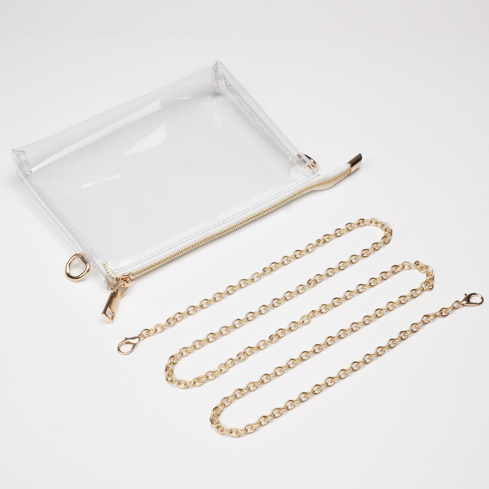 BS-VOG Sac à main transparent pour femme – Petit sac à bandoulière approuvé par les stades avec fermeture éclair, sac de stade transparent pour concerts, sports