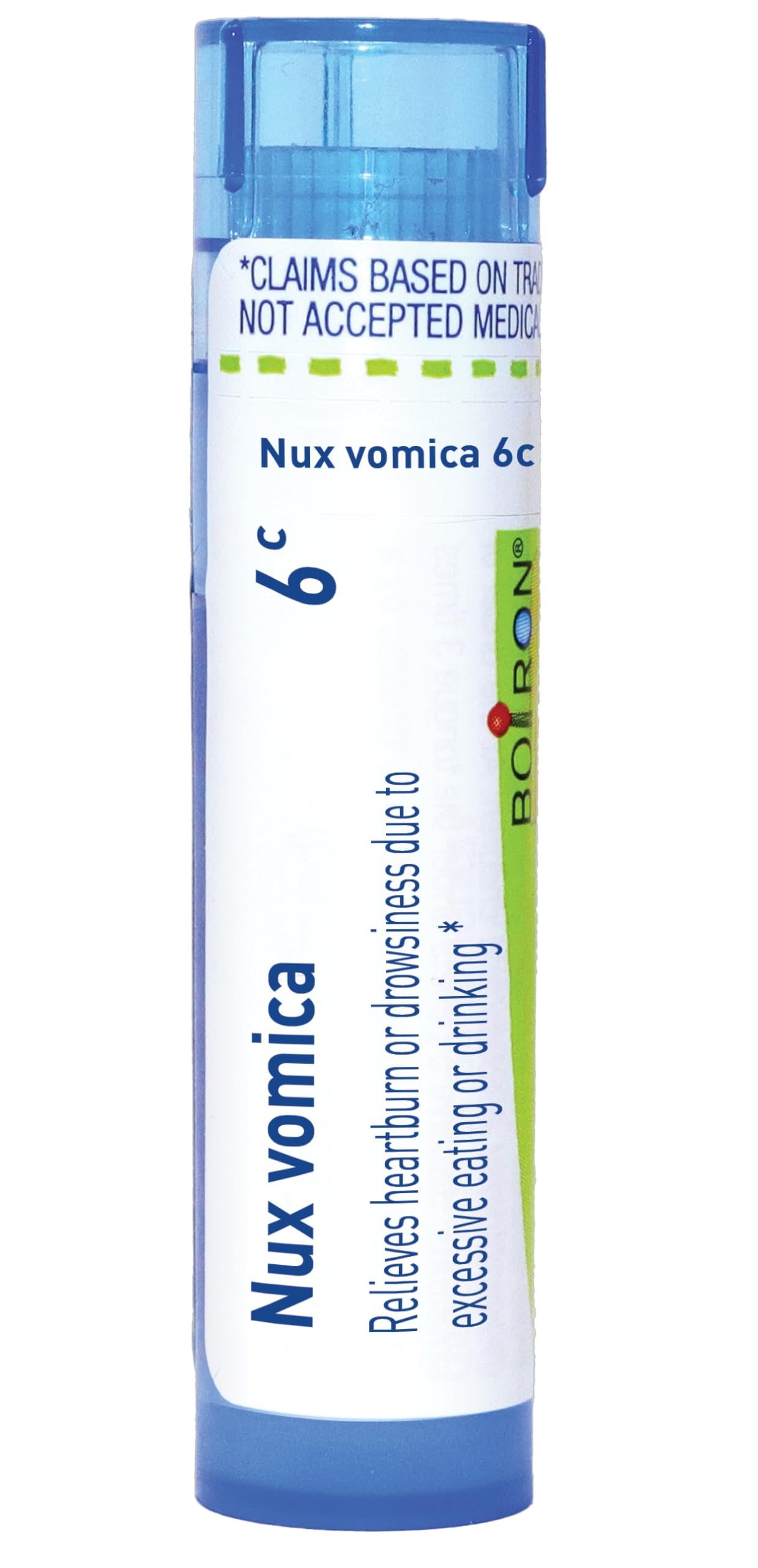 Boiron Nux Vomica 6C, 80 Pellets, Homeopathic Medicine for Hangover Relief