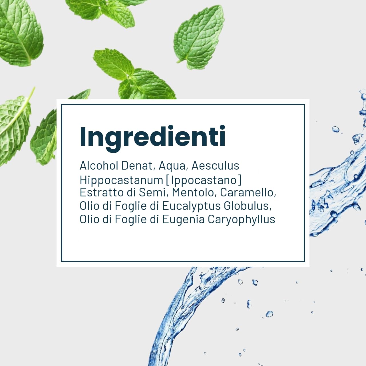 Spray naturale per la pelle, Aesculus Hippocastanum (Horse Chestnut) Seed Extract & Mentolo – 100 ml