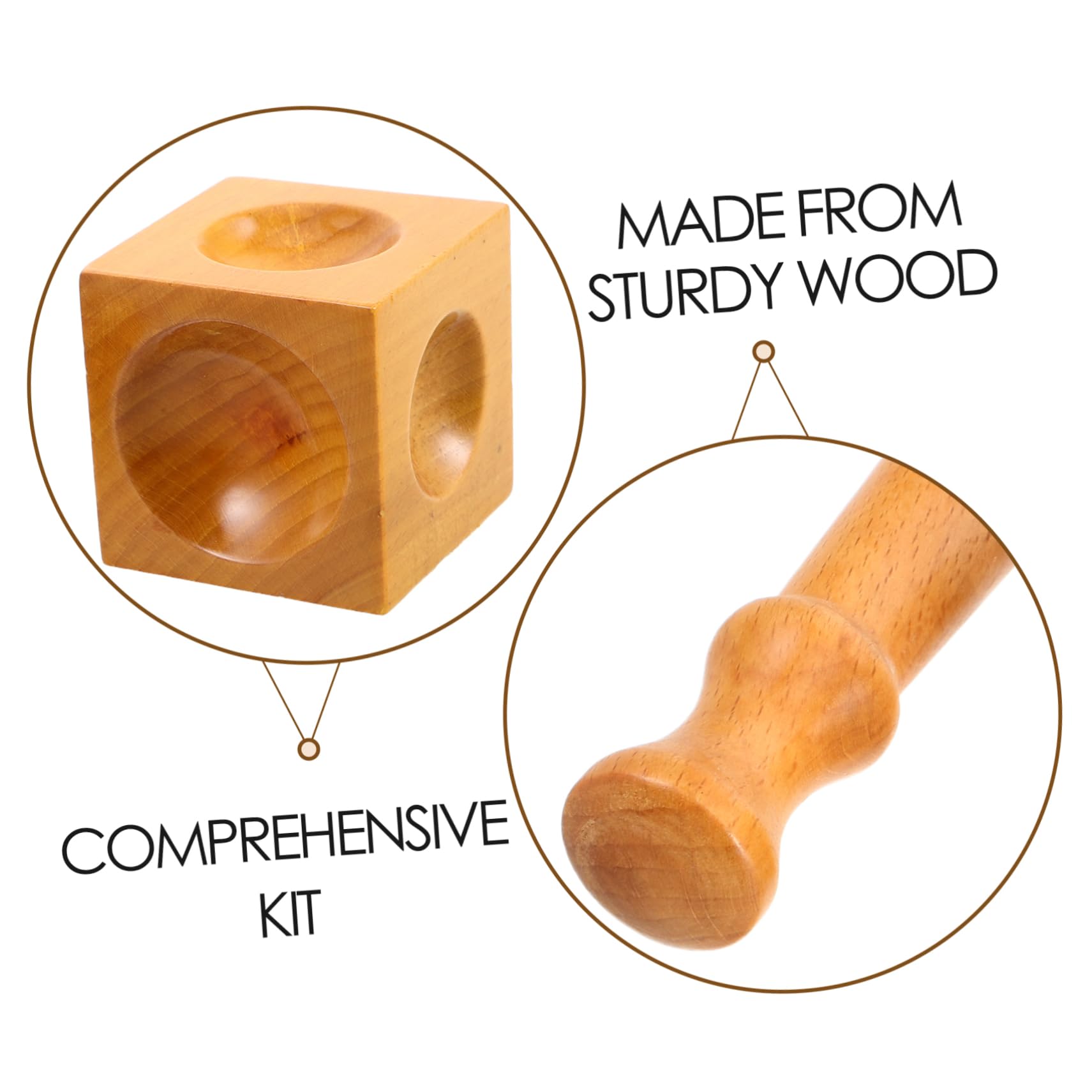 Amazon.co.jp: FONDOTIN 1セット木製ダッピングブロック ジュエリー