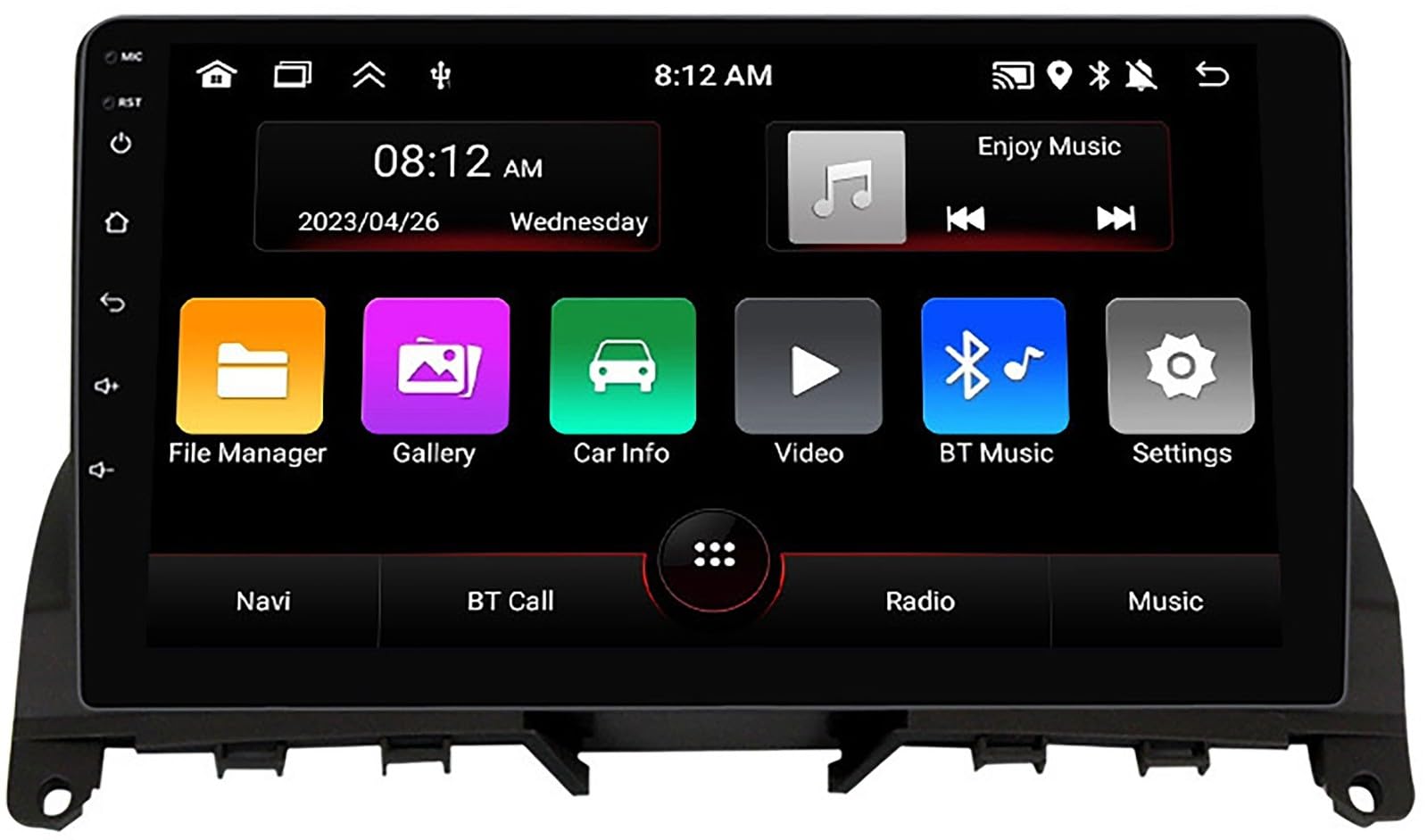 Autoradio con navi y Carplay para viajes en Mercedes W204