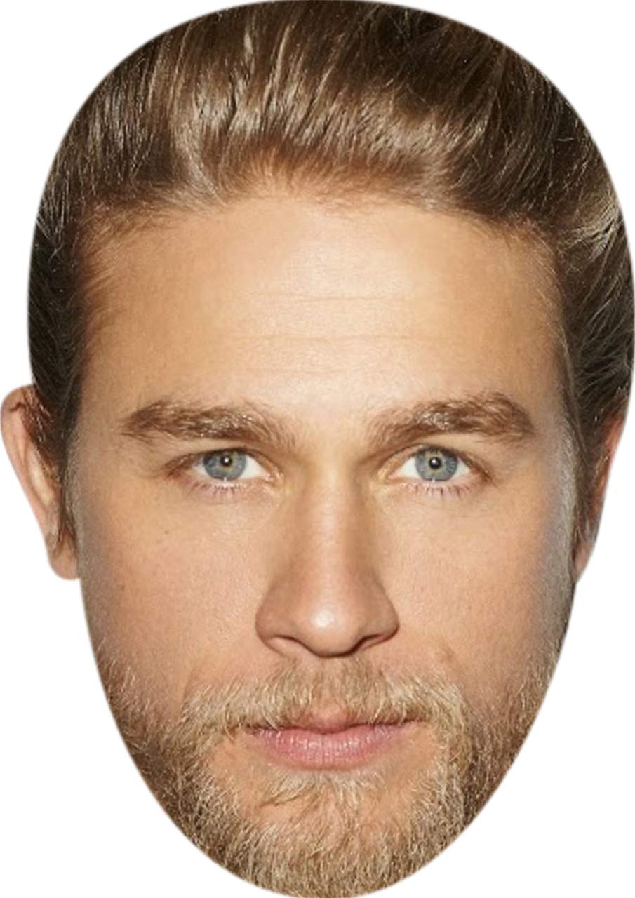 FoxyPrinting Jax Teller Charlie Hunnam Tv Movie Star Celebrity Cardboard Party Face Mask Fancy Dress