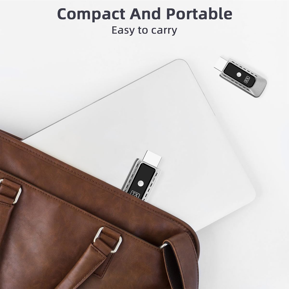 Wireless HDMI Transmitter and Receiver 4K Decode 1080P Output Plug & Play 2.4G/5G Wireless HDMI Extender Kit Portable for Streaming Video and Audio to Monitor from Laptop/PC/Projector - Image 7