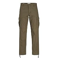 Jack & Jones Pantaloni Cargo da Uomo JPSTKANE JJBARKLEY -Relaxed Fit