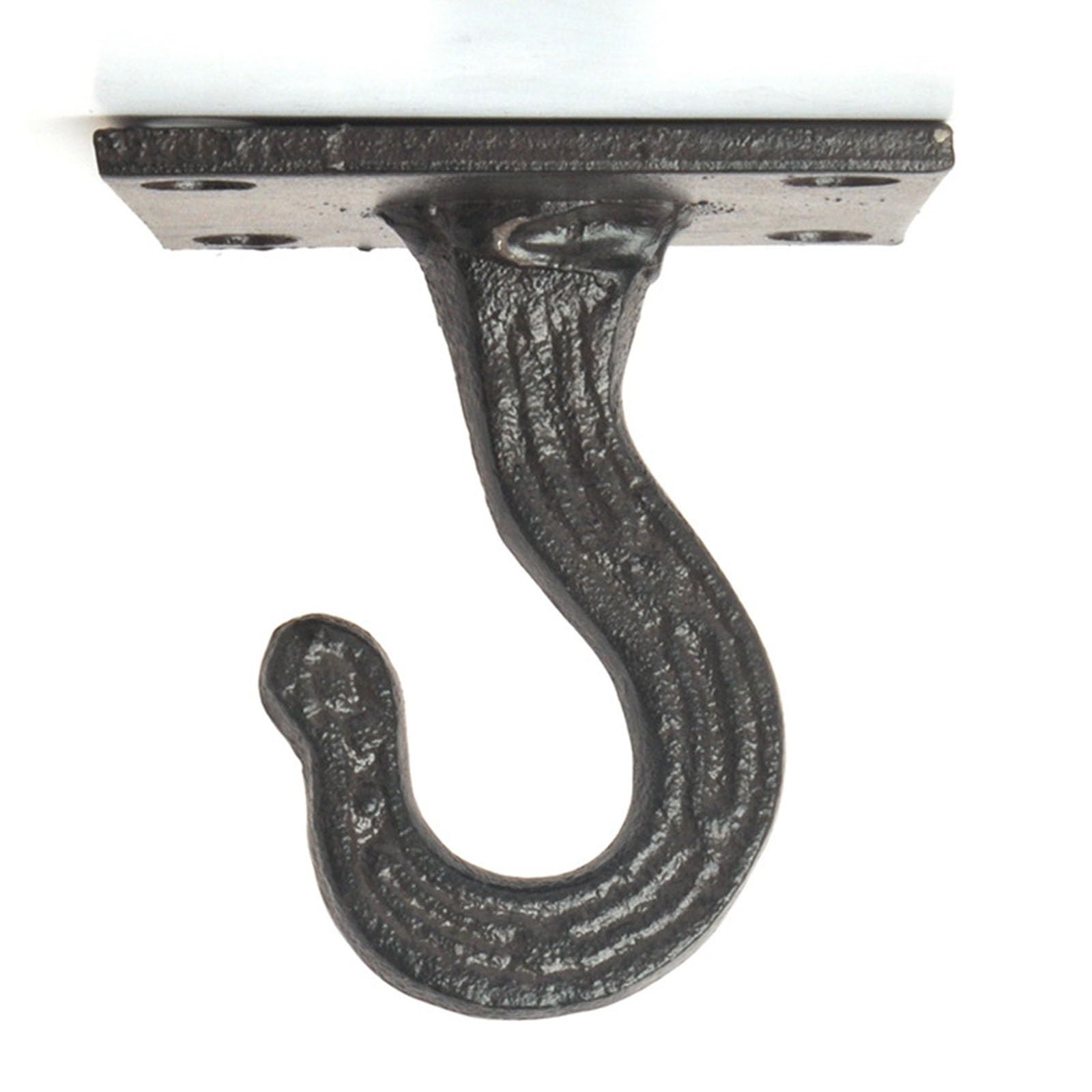 Ylfkwlhrw Noir Cast Iron Coat Hooks Vintage Cast Iron Garden Home Square Hook Retro Decorative For Coats Keys Bags