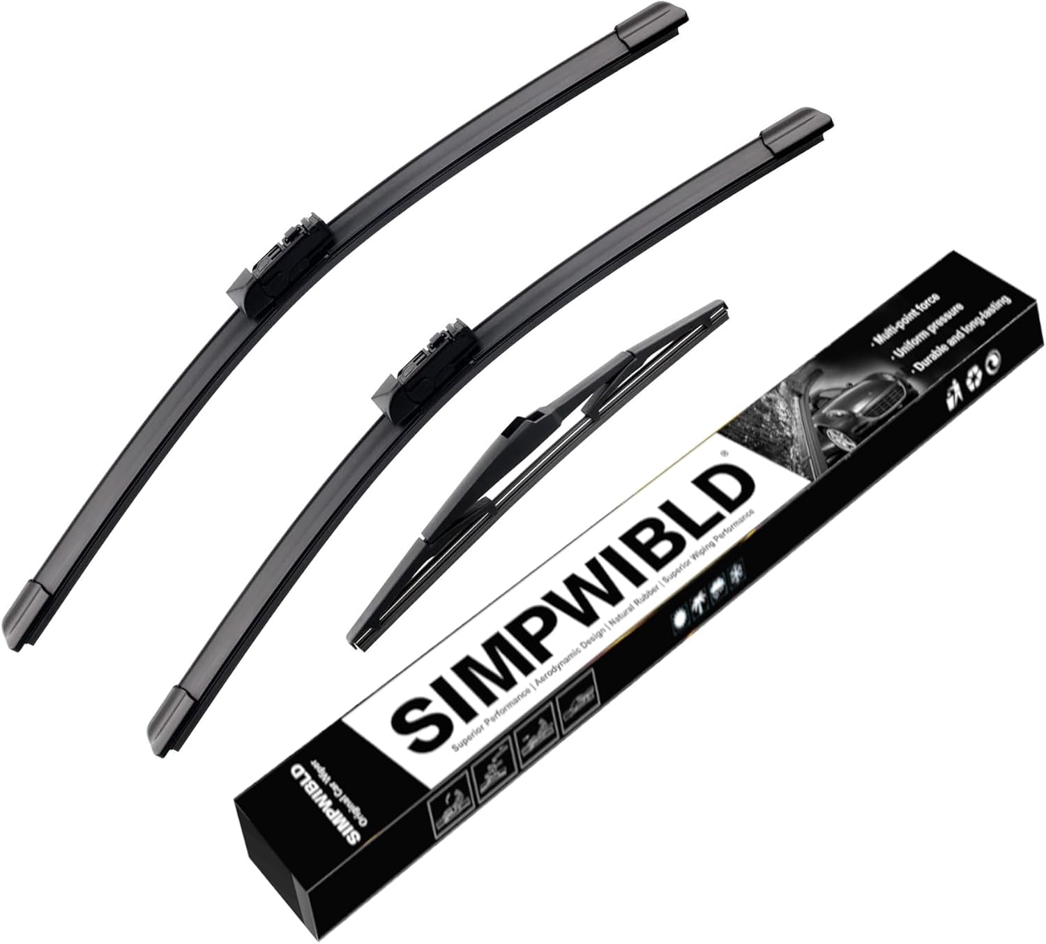 3 Factory Wiper blades Replacement For 20152021 Lexus