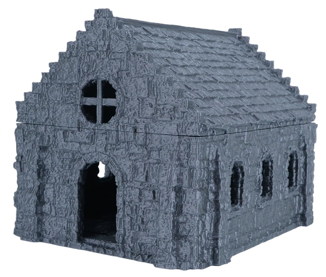 Rovine Medievali della Cappella, Accessori da Tavolo per Giochi, Terreno da Gioco da Tavolo, Atmosfera Inquietante