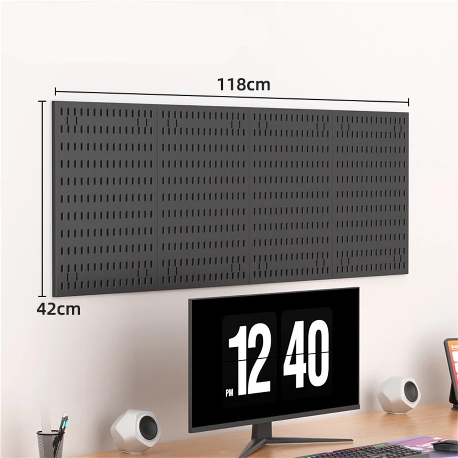 DIY-Wandorganizer-Set mit Lochwand: Modulare Hängepaneele(Color2)