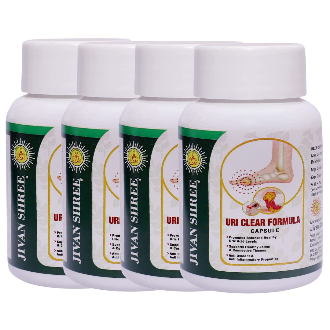 Jivan Shree Yog and Ayurved Uri lear Formula Joint Pain Capsules Uric Acid Ayurvedic Herbal Joint Support Supplements for Gout Prevention (B09W2CYM8L) Amazon Price History, Amazon Price Tracker