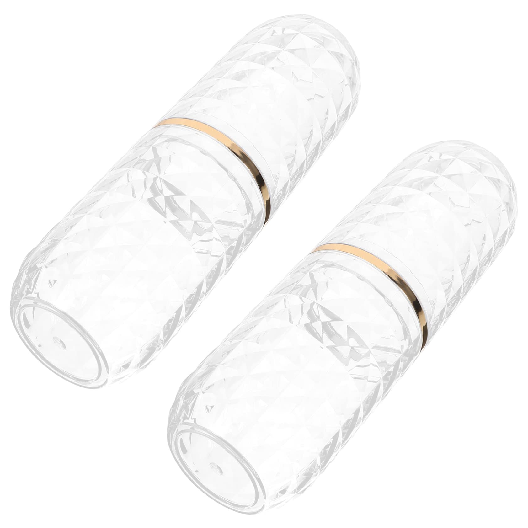 SHERCHPRY 2Sets Portable Toothbrush Holder Multi Use Travel Toothpaste Case Organizer Compact Design for Hotel Accessory for Travel Camping