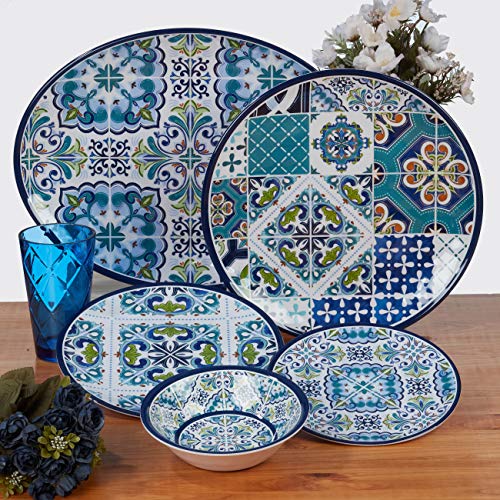 Certifiedinternationalmosaic12pcmelaminedinnerwaresetservicefor4multicolor Urban Country Home Decor Certified international mosaic 12 pc melamine dinnerware set service for 4 multicolor urban country home decor