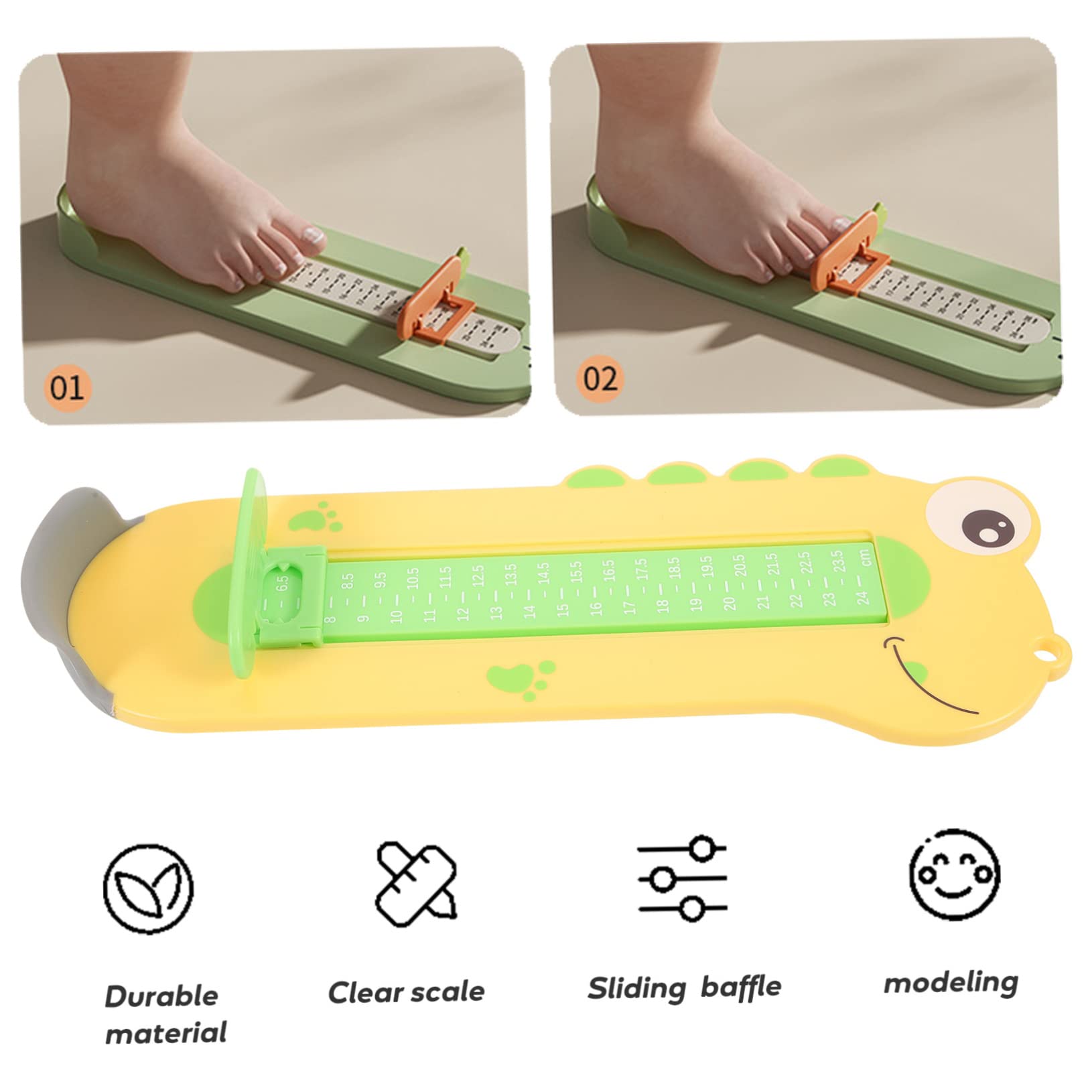 VALICLUD Dispositivo De Medición De Pies Para Niños Dispositivo De Medición Para El Hogar Medidor De Zapatos Dispositivos De Medición Mini Medidor De Zapatos Zapatos De Bebé Infantil Regla