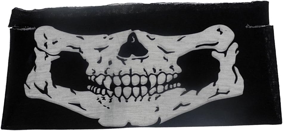 Wargame Snowboard Extreme Sports Facemask Half Face Mask Balaclava DL03 Half Black Skull