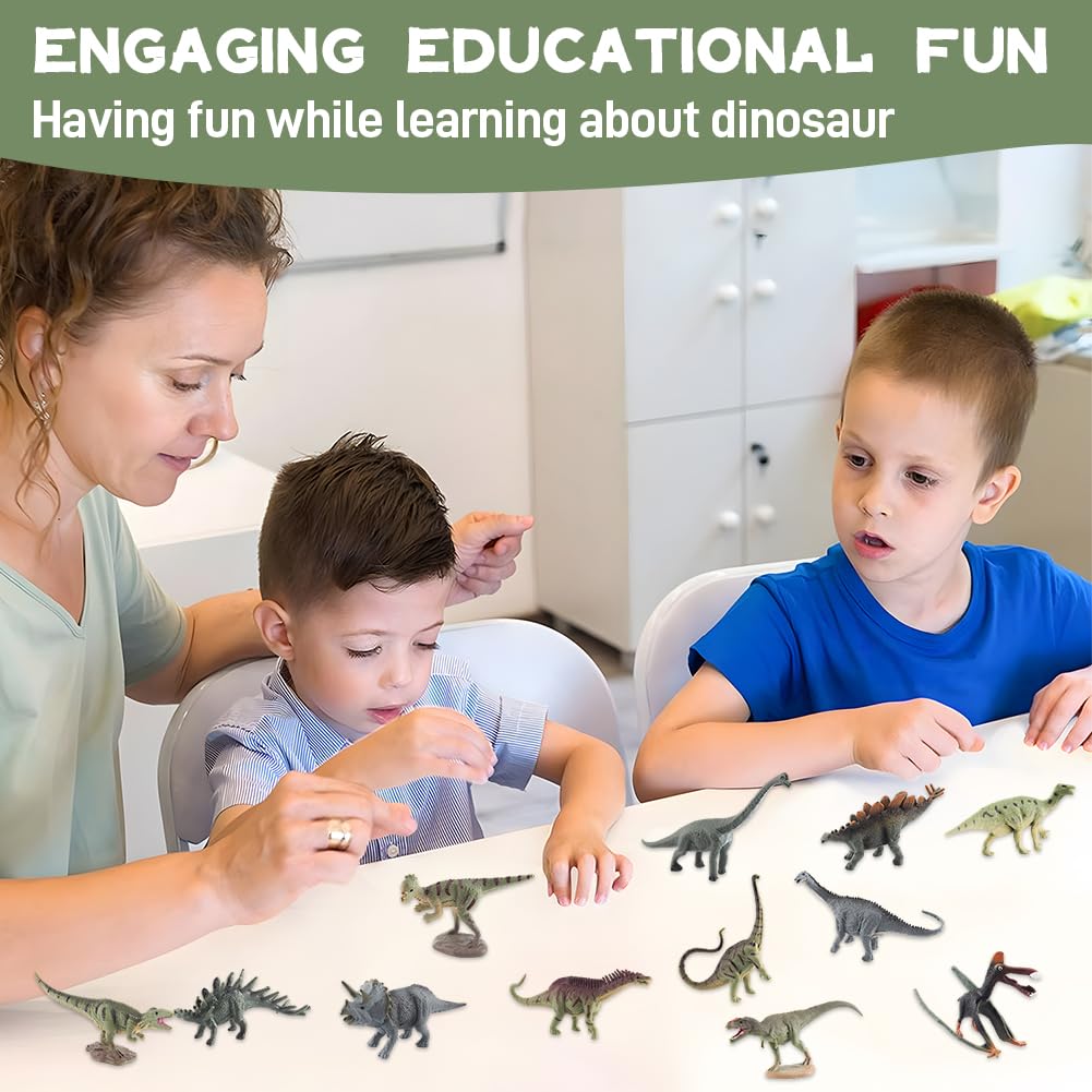 MIFKLMV Dinosaur Toys, 12 Pcs Dinosaurs Figure Set, Dinosaur Figurines Dino Toy Sets - Image 4