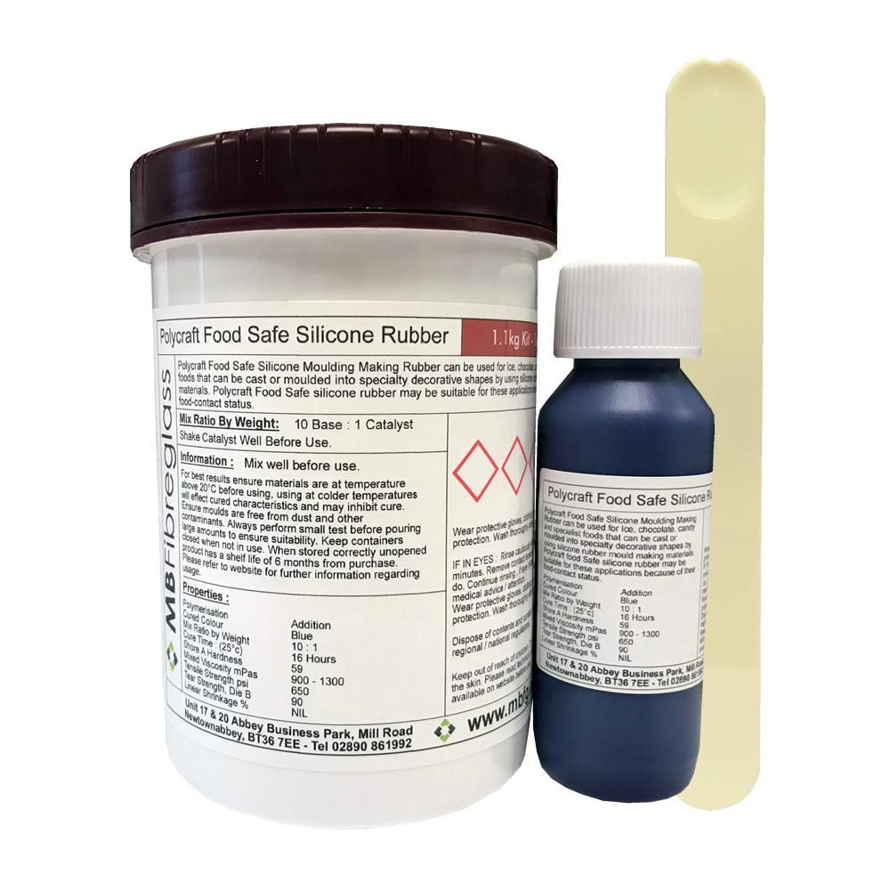Polycraft M Food Safe RTV Silicone Moulding Kit - 1.1Kg Kit