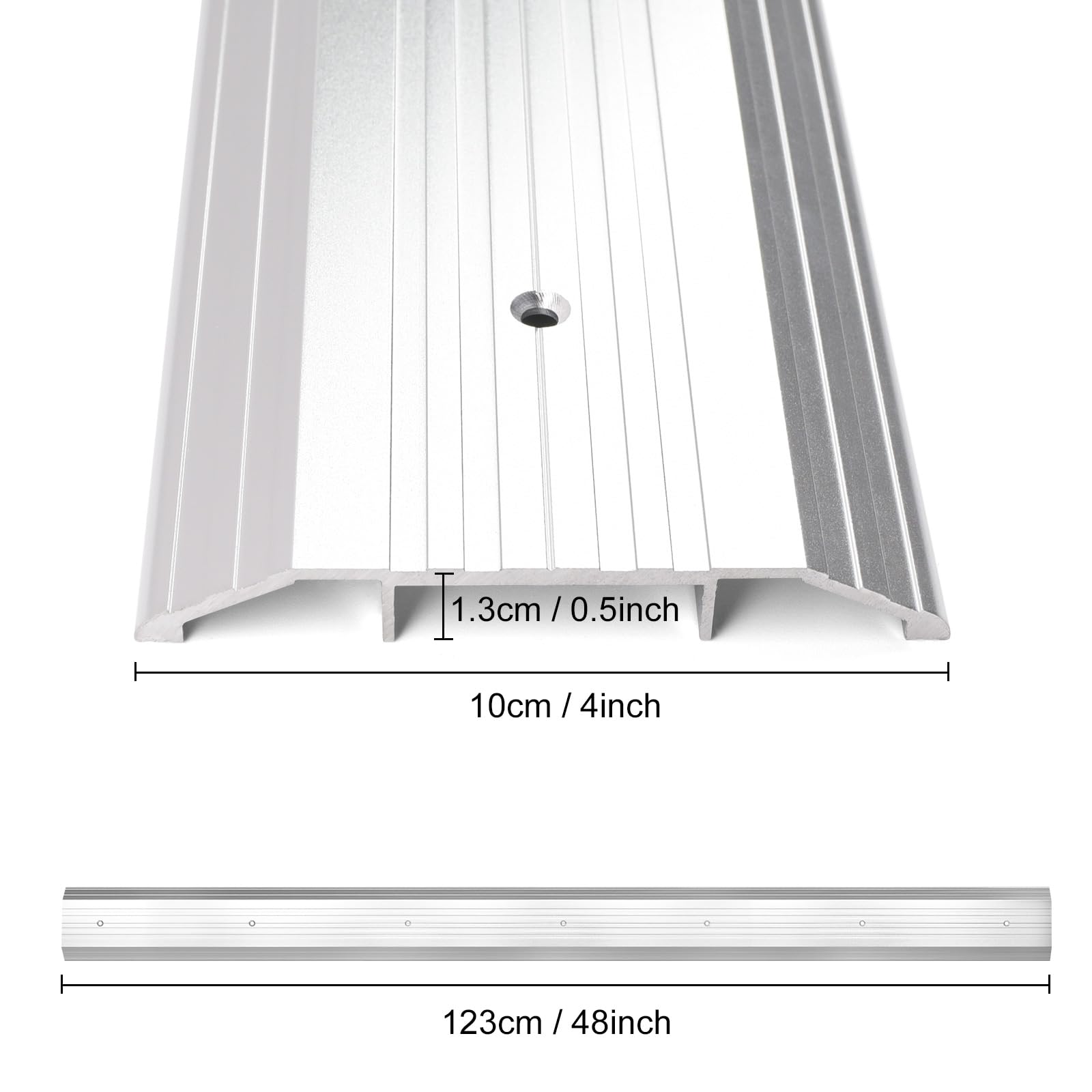 Orechic 4″Wide Sturdy Thicken Aluminum Threshold Strip - Image 2