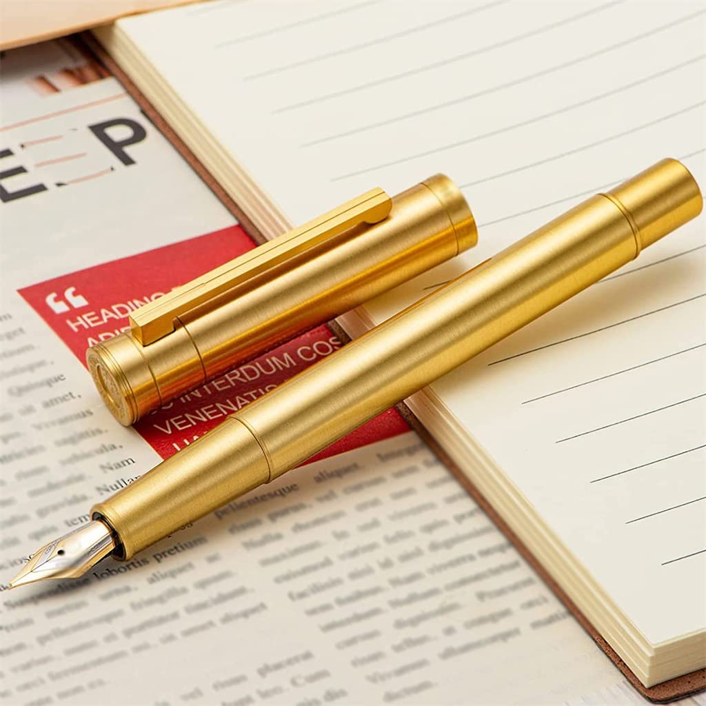 Stylo plume en métal avec pointe F/plume pour l'école, le bureau