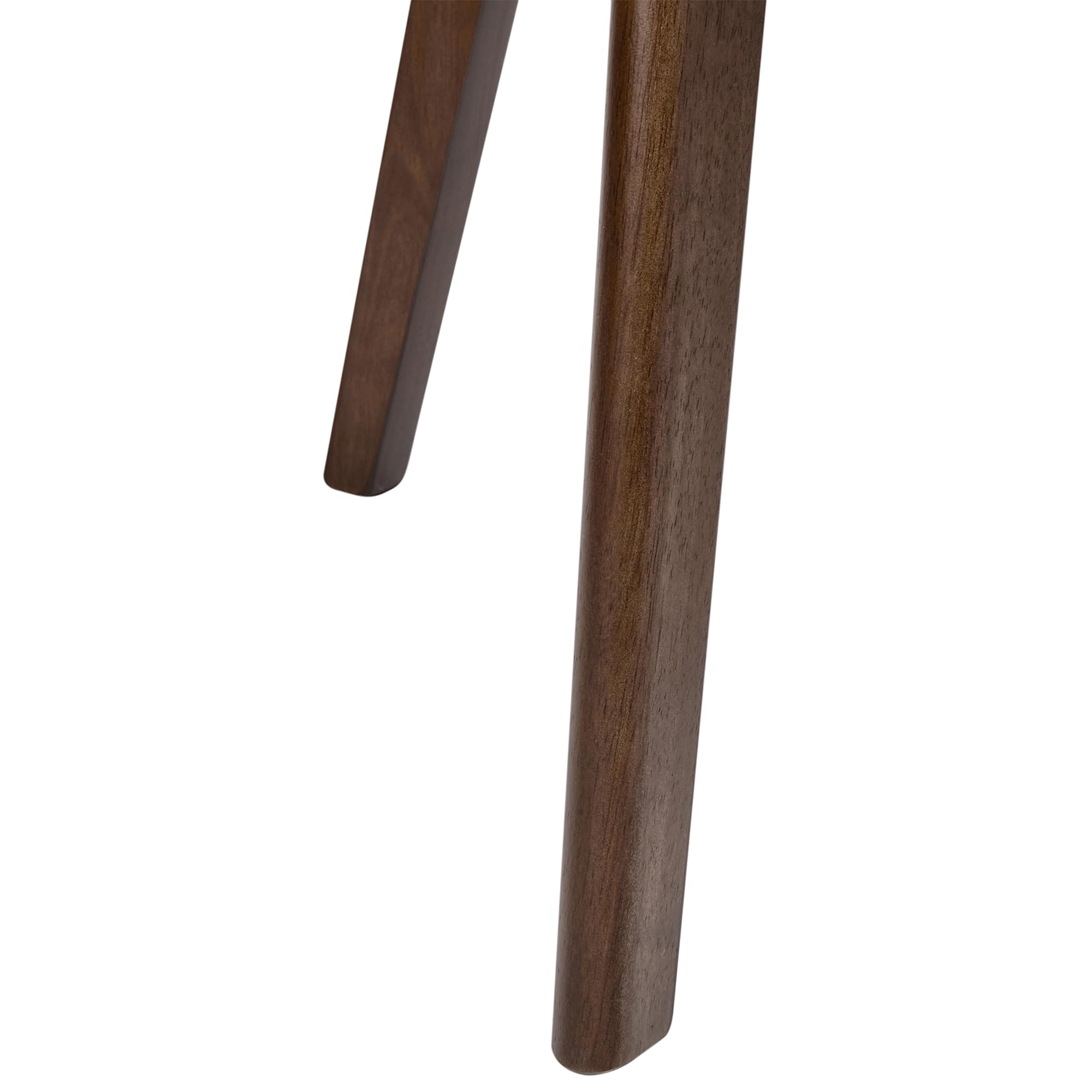 Beliani Conjunto de 2 sillas de Comedor Retro sin reposabrazos con Asiento de Tela marrón y Beige Holly
