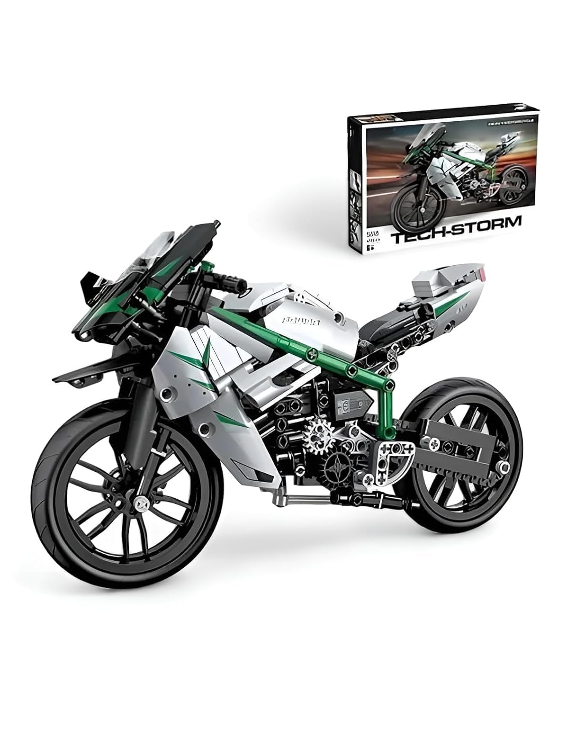 KERBRO 600-Piece Motorcycle Building Block Set – Advanced Sport Bike Model Kit – STEM Engineering Toy for Kids, Adults & Collectors – DIY Construction & Educational Building Blocks-image-40