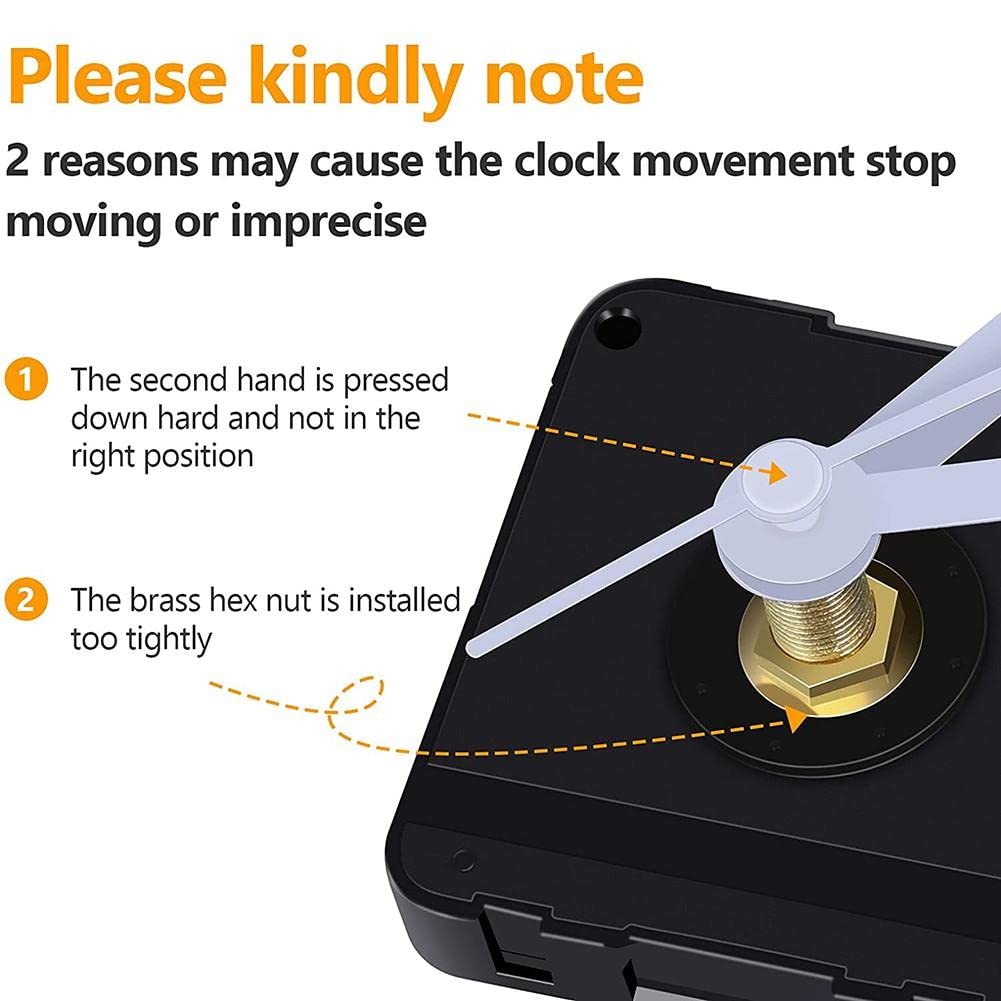 Kit Meccanismo Orologio Al Quarzo Silenzioso - Con Albero Lungo 20mm Per Orologi Da Parete Fai Da Te - Foto 5