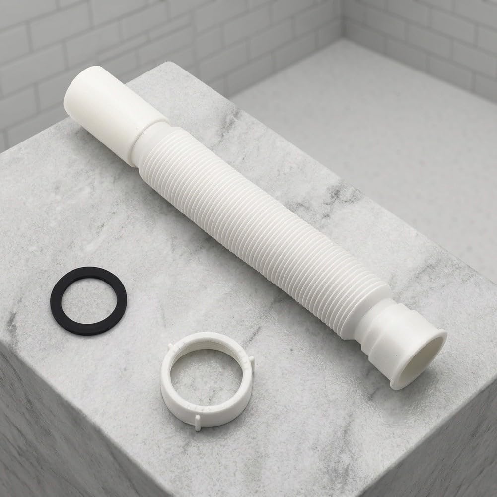 de Desagüe 40mm para Lavabo, Tubo Extensible 32-88cm con Sifón Antiolor, Conexión 1 1/4 Pulgadas para Baño y Cocina(7320760022)