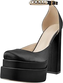 black platform shoes amazon