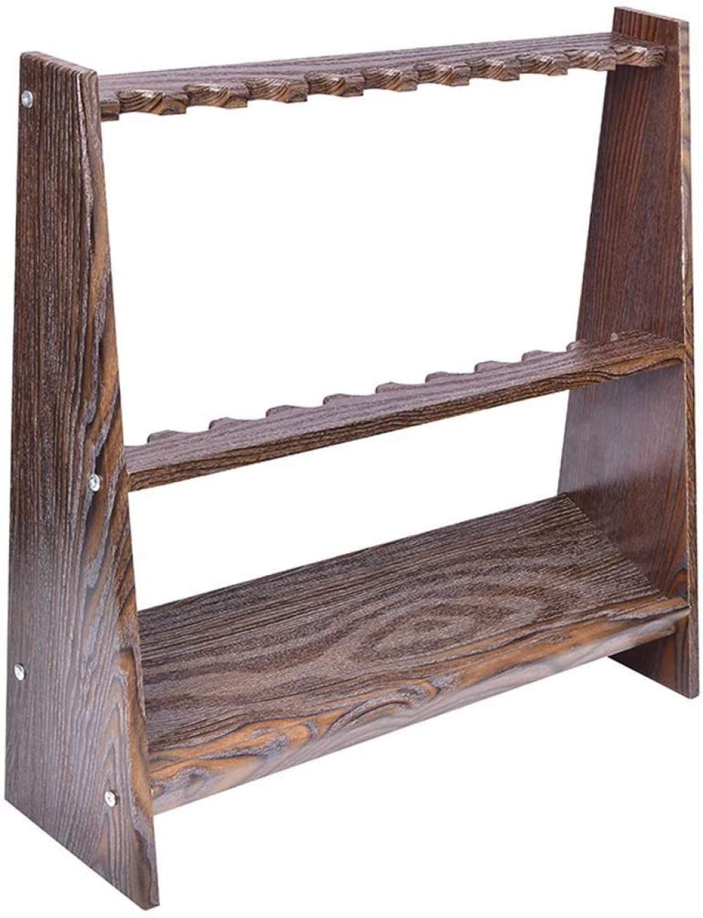 Buy Solid Wood Cue Holder, 10 Hole Floor Stand Snooker Billiard Cue