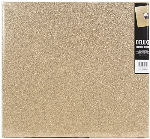 Scrapbook Box Kit Colorbok couverture rigide à paillettes or massif