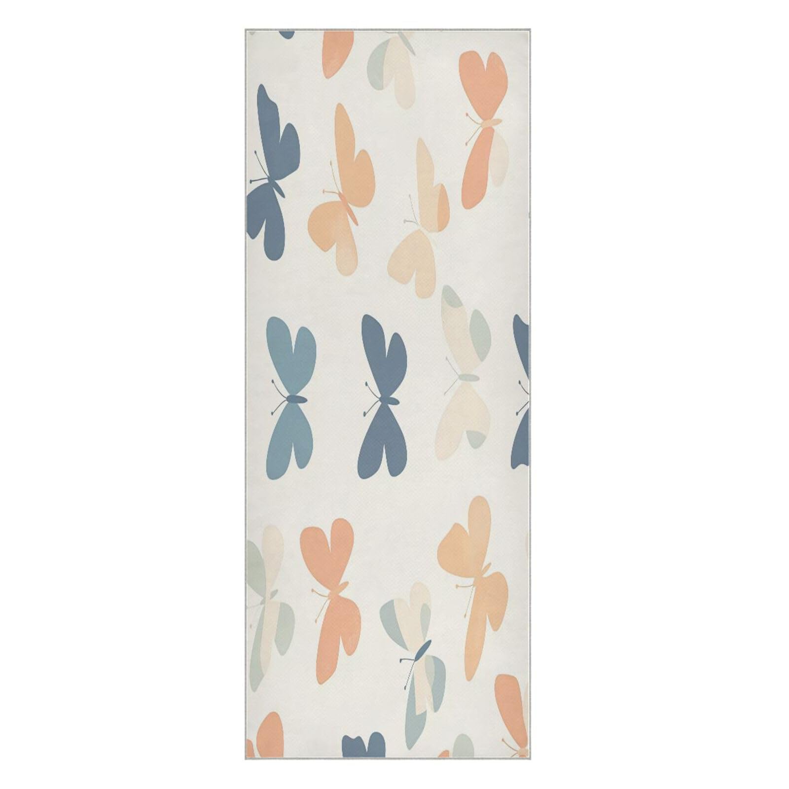 BURSTDDY Butterflies Hot Yoga Towel Absorbent Non Slip Yoga Mat Towel