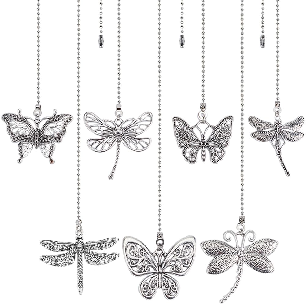 CRASPIRE 8 Style Butterfly Dragonfly Ceiling Fan Pull Chain Extender