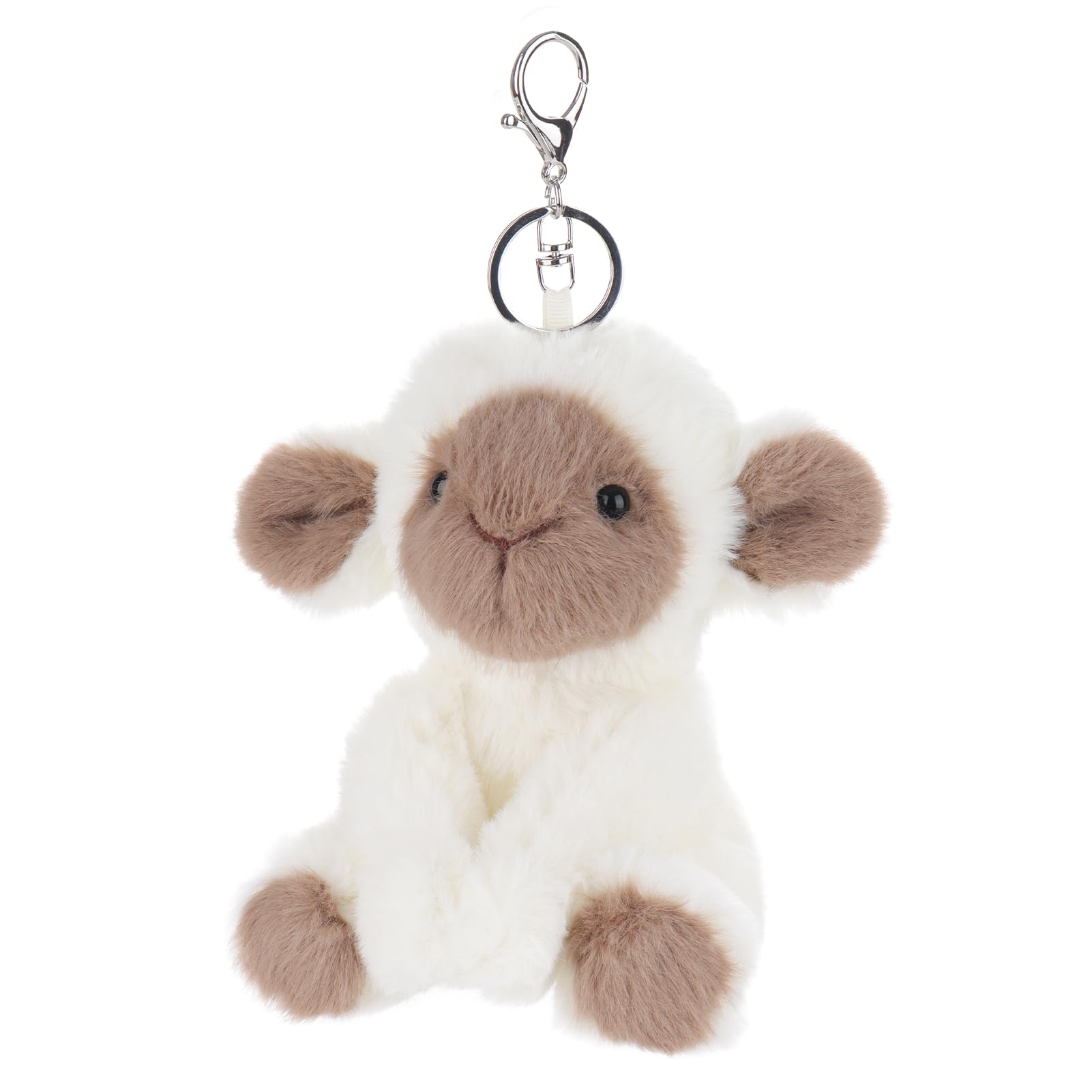 Apricot Lamb Cute Toys Sheep Lamb Plushies Stuffed Animal Soft Keychain for Kids Bag Purse, Backpack, Handbag - Image 3