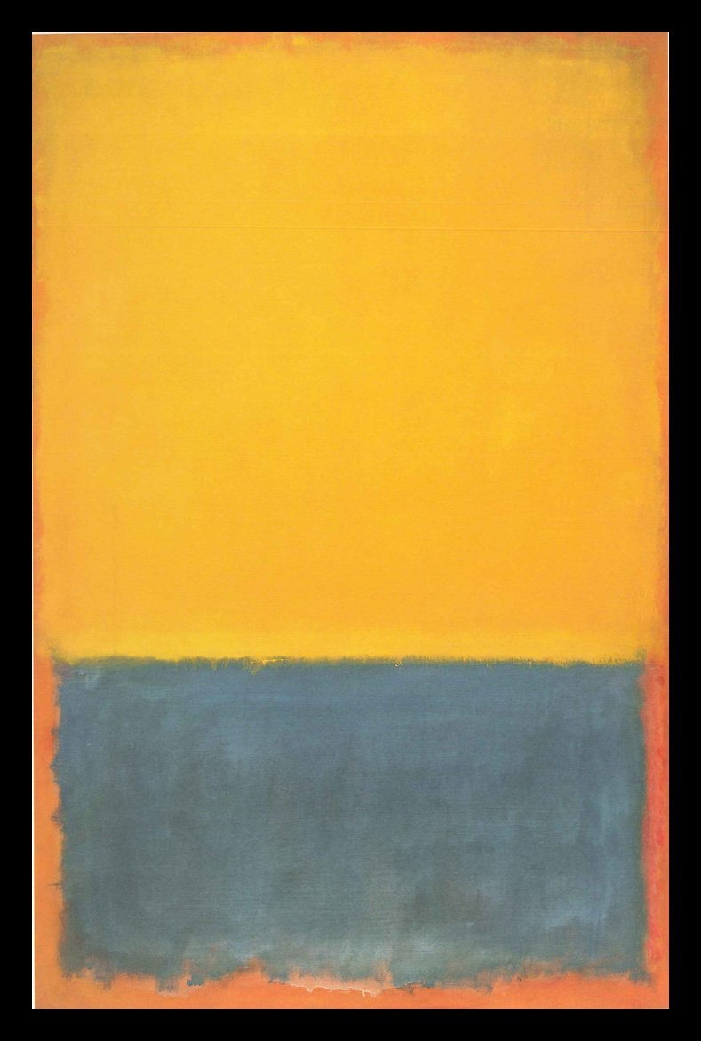 Tallenge - Yellow And Blue by Mark Rothko Quality For Home And Office D?cor? - Small Canvas Framed (Canvas,9 x 17inches, Multicolour)