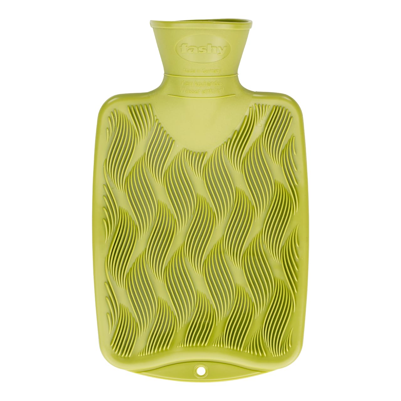 Fashy Small Hot Water Bottle with 3D Surface 0.8 Litre Green 6404