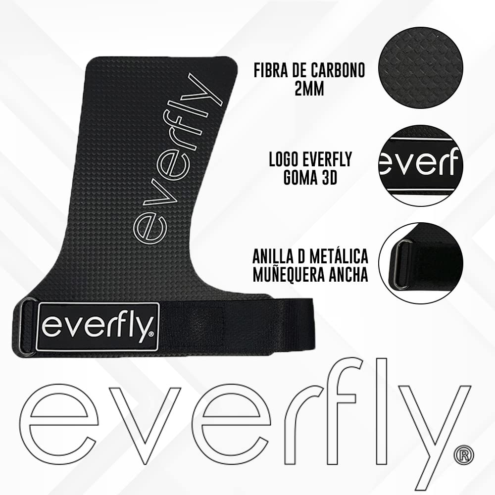 Everfly Paracalli Guanti Palestra Uomo Donna Grip Senza Fori Fibra di Carbonio Protezione Mani Fitness Pesi