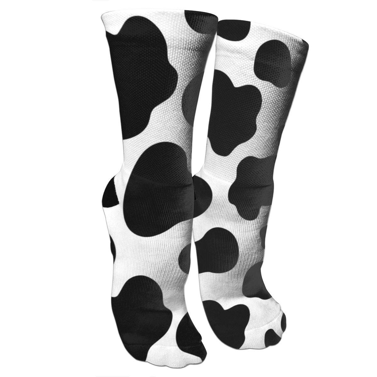 zhouyongz Cows Print Compression Socks for Women & Men Best Athletic, Running, Flight, Travel, Nurses,Edema