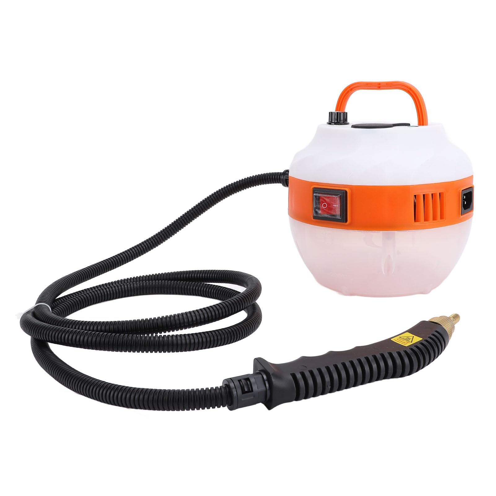 Handheld Steam Cleaner, Electric Steam Cleaning Machine with 6 Level Adjustable Buttons, 1L Glass Tank, 2m Long Spray Gun Tube, for Car Detailing (US Plug 110V)