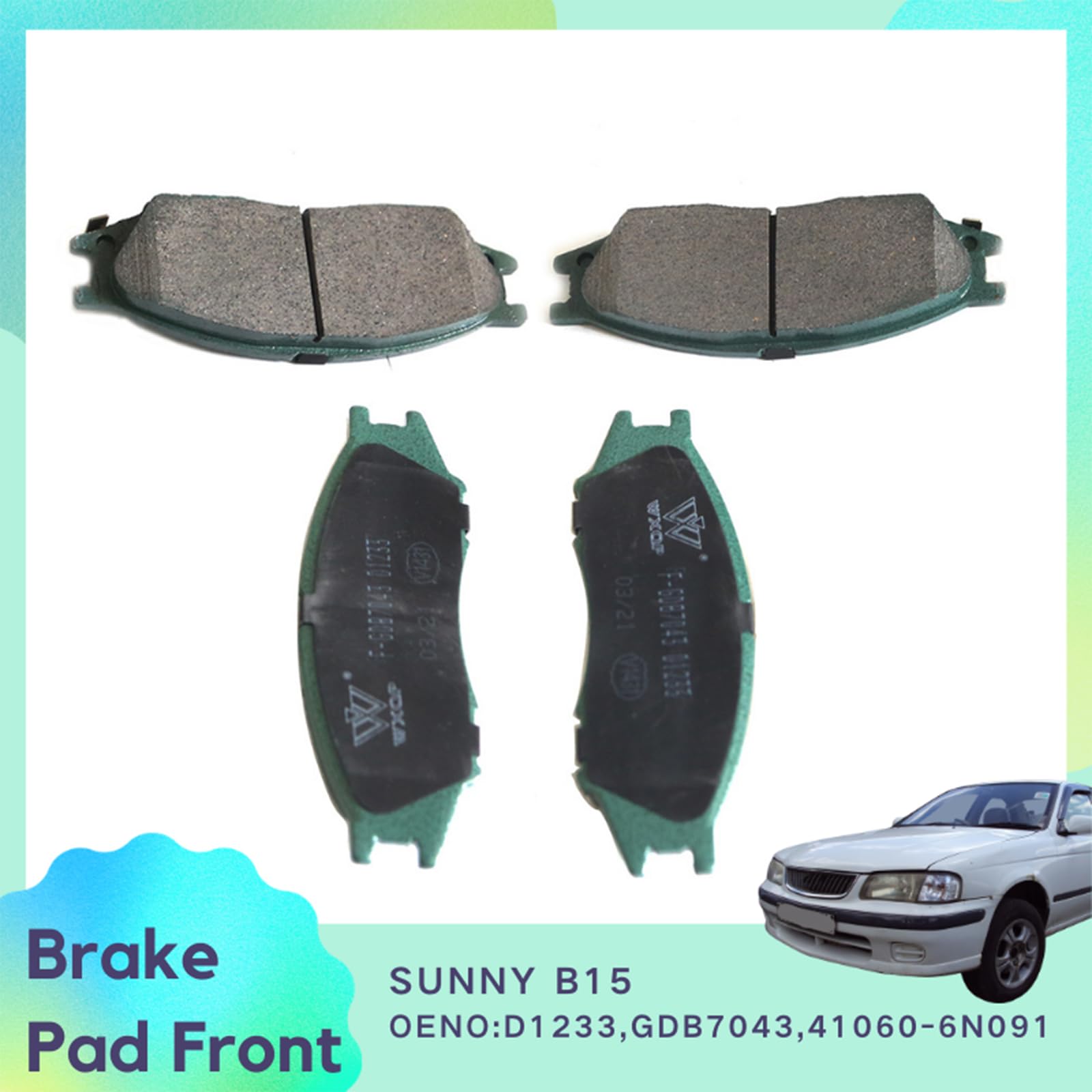 Amazon.com: WXQP Brake Pads Front for NISSAN N16 41060-6N091