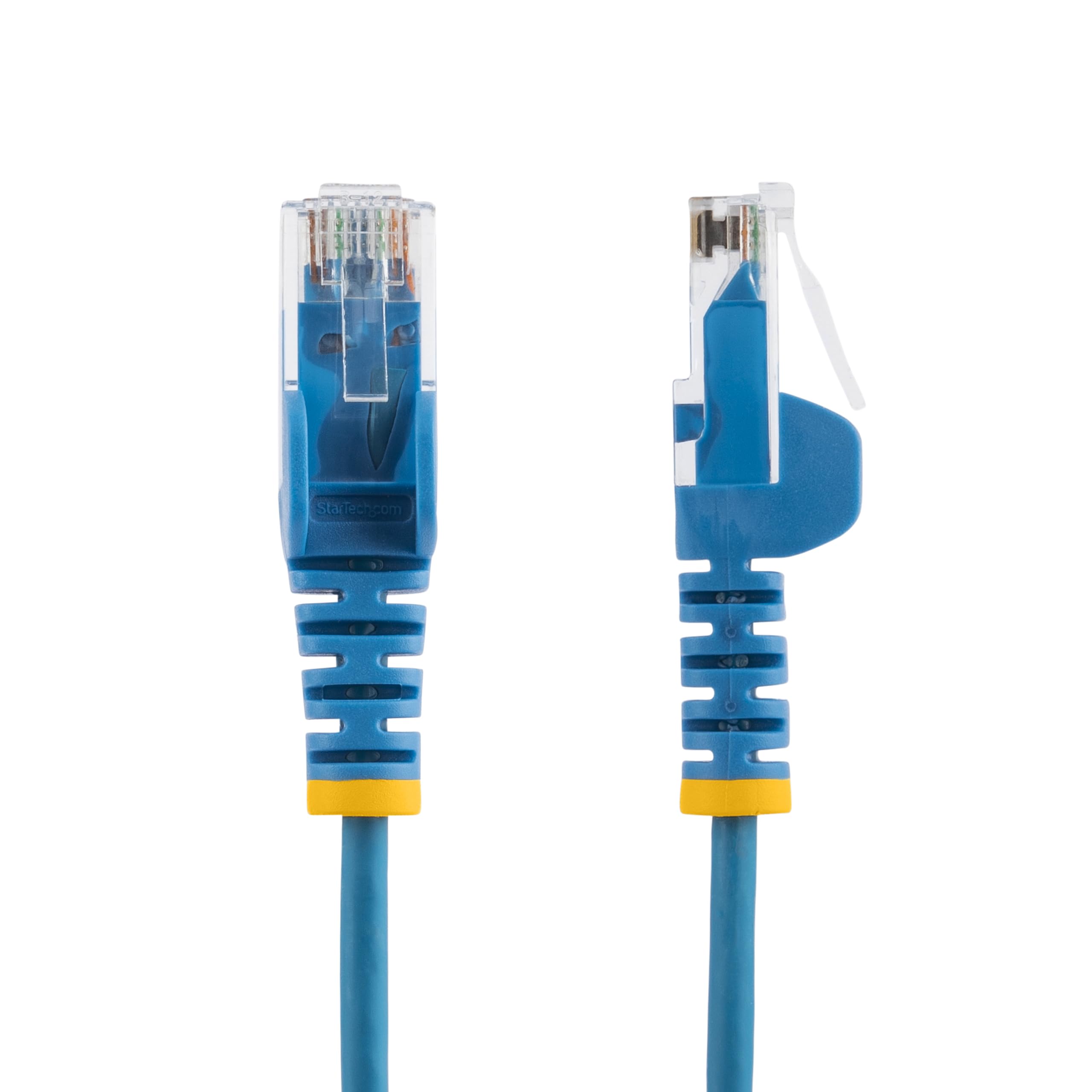 StarTech Cavo Ethernet CAT6 Slim da 25 cm Blu, Confezione da 10, Snagless RJ45 LSZH, Cavo Patch di Rete Sottile 28AWG in Rame Puro