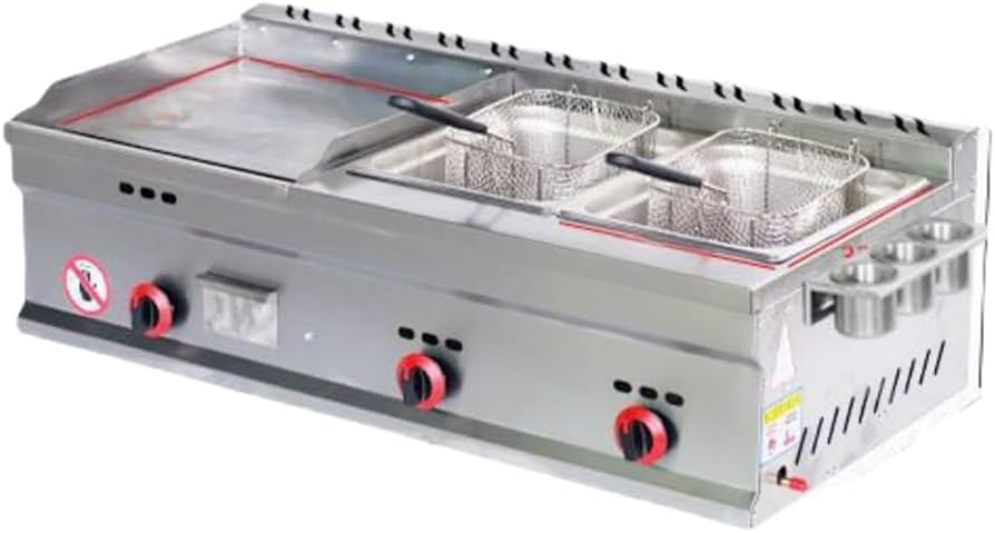 2万円台　新品グリラー　未使用　業務用にも　プロパンガスグリドル　鉄板焼グリラー Amazon.co.jp: 新型グリドル業務用ガス手つかみオーブン多機能
