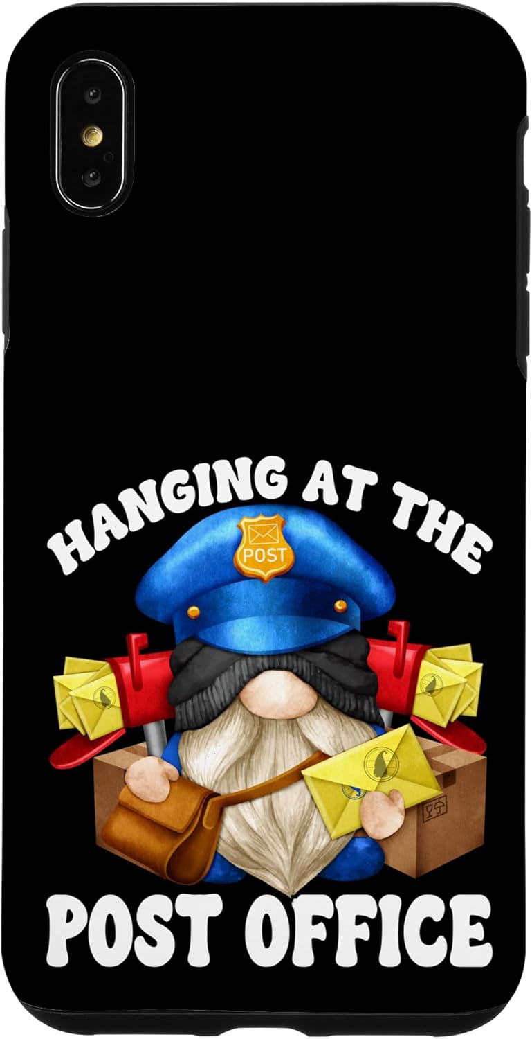 Funny GNOME Dad in Post Office Clothing for Men Mail Carrier Coque pour iPhone XS Max