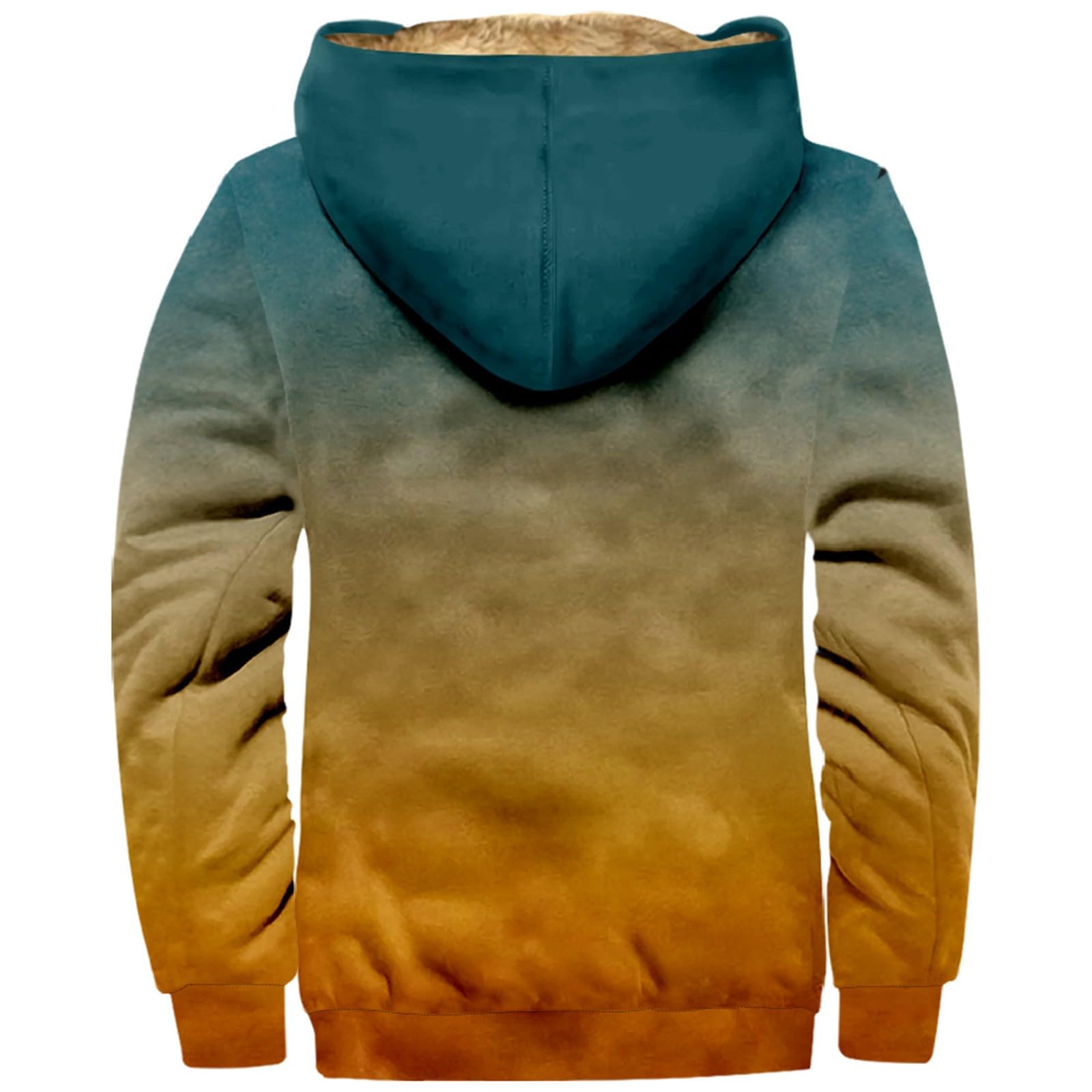 KONG JIMFAN Herren Jacke,Dicker Hoodie Winterjacke Warm Herren Winterjacke Reissverschluss Freizeitjacke Wih Pocket Jacke Printing Sweatjacke Mit Kapuzen Winddicht Fahrradjacke Herren