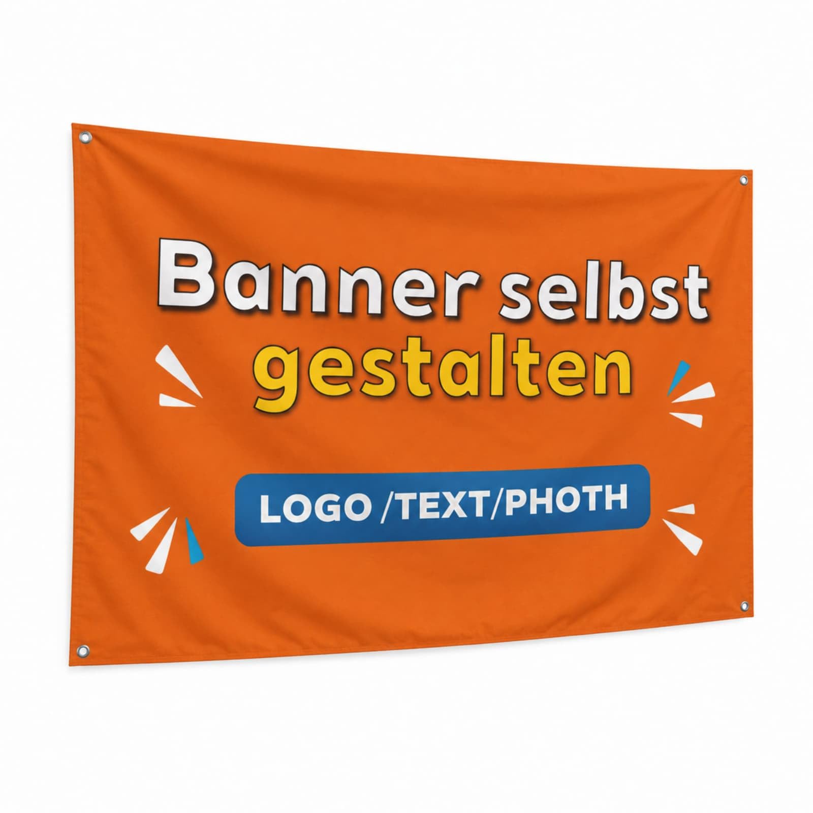 Personalised and Customised Banner Photo, Personalised Flag Image, Name, Age or Text, for Indoor/Outdoor Use, for Parties, Business Decoration, Music Venues (180x90cm)