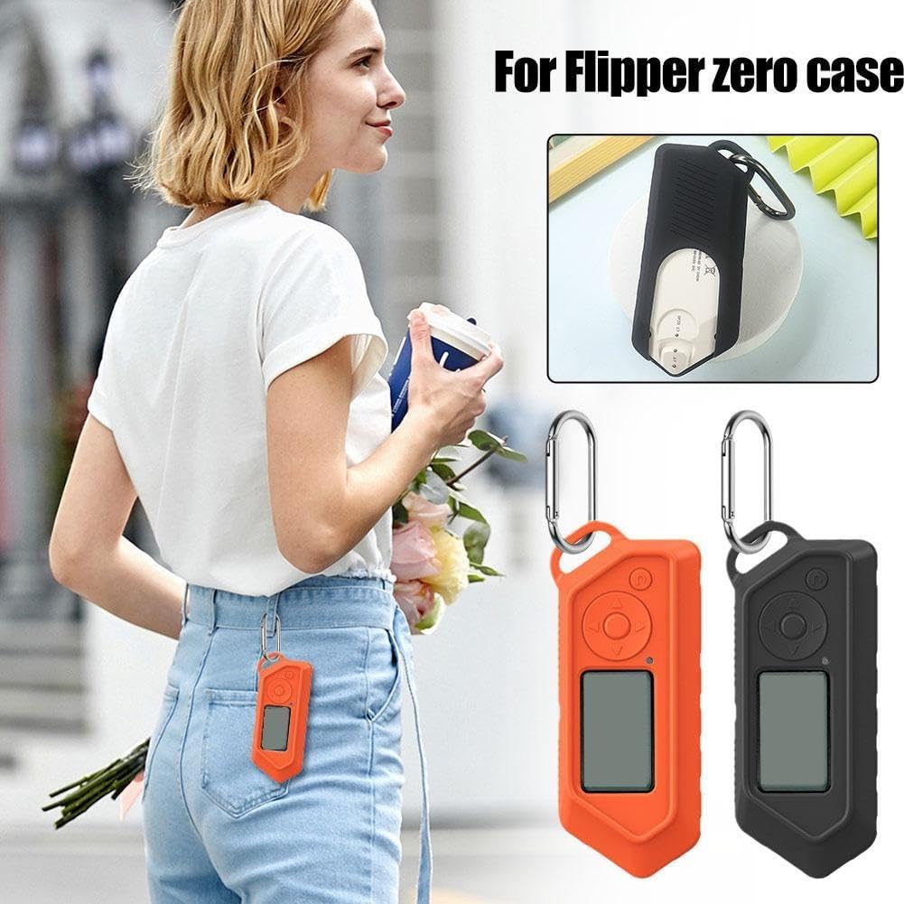 Per Flipper Zero Set di 3 pezzi custodia in Silicone + protezione dello schermo + custodia rigida custodia protettiva antiscivolo antiurto accessori per giochi  44