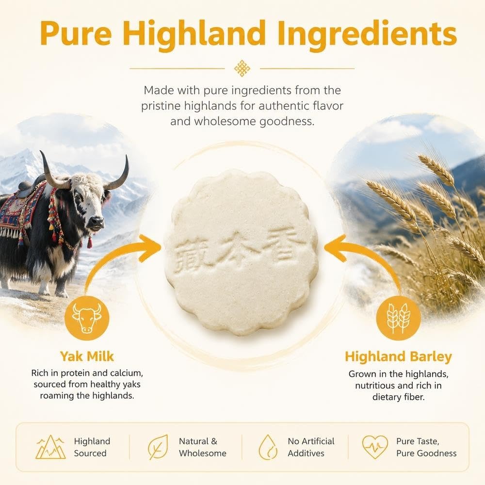 Highland Barley Yak Milchtabletten 248g, trocken verzehrbare