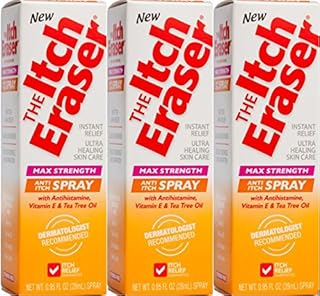The Itch Eraser Max Strength Spray – Steroid-Free Anti-Itch Spray with Antihistamine for Fast Itch Relief