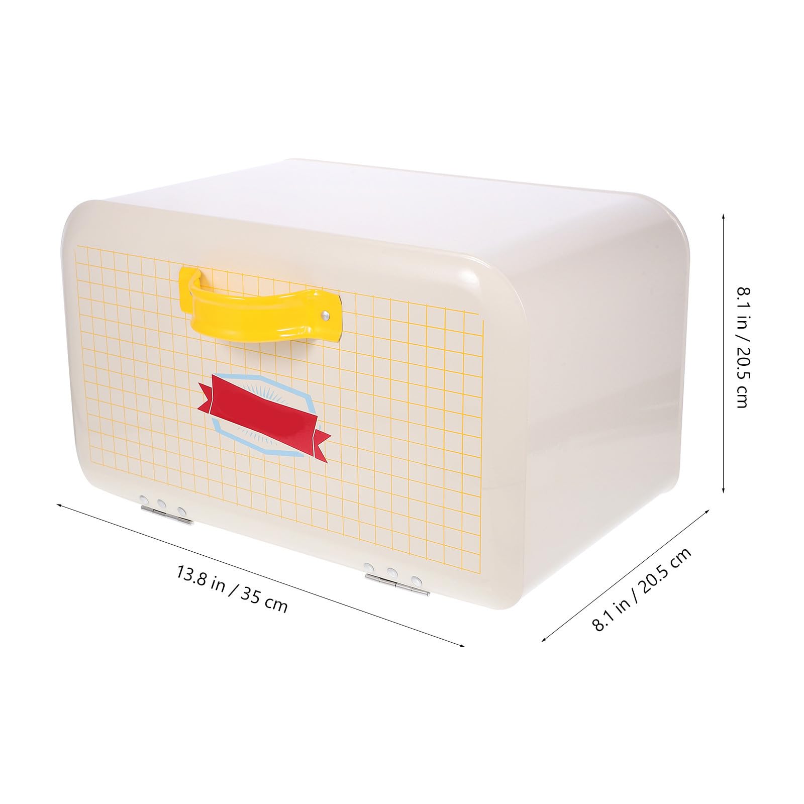 Kichvoe Boîte Comptoir en Métal Beige à Fermeture Magnétique