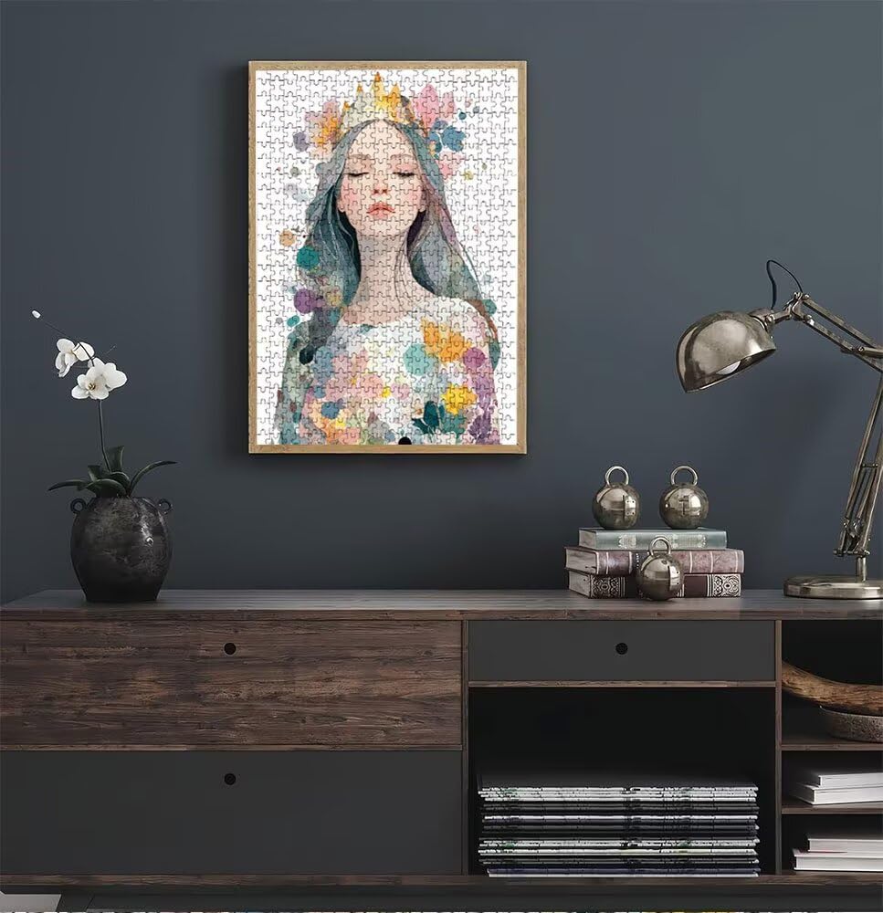 Dziewczyna Jest Piękna, Klasyczna Puzzle 5000 Sztuk Dorosłych BLQSBGA7-358 | Wyzwanie Zagadki, Gry Logiczne Cała Rodzina, Stres, Wystrój Domu Miłośnicy Puzzle