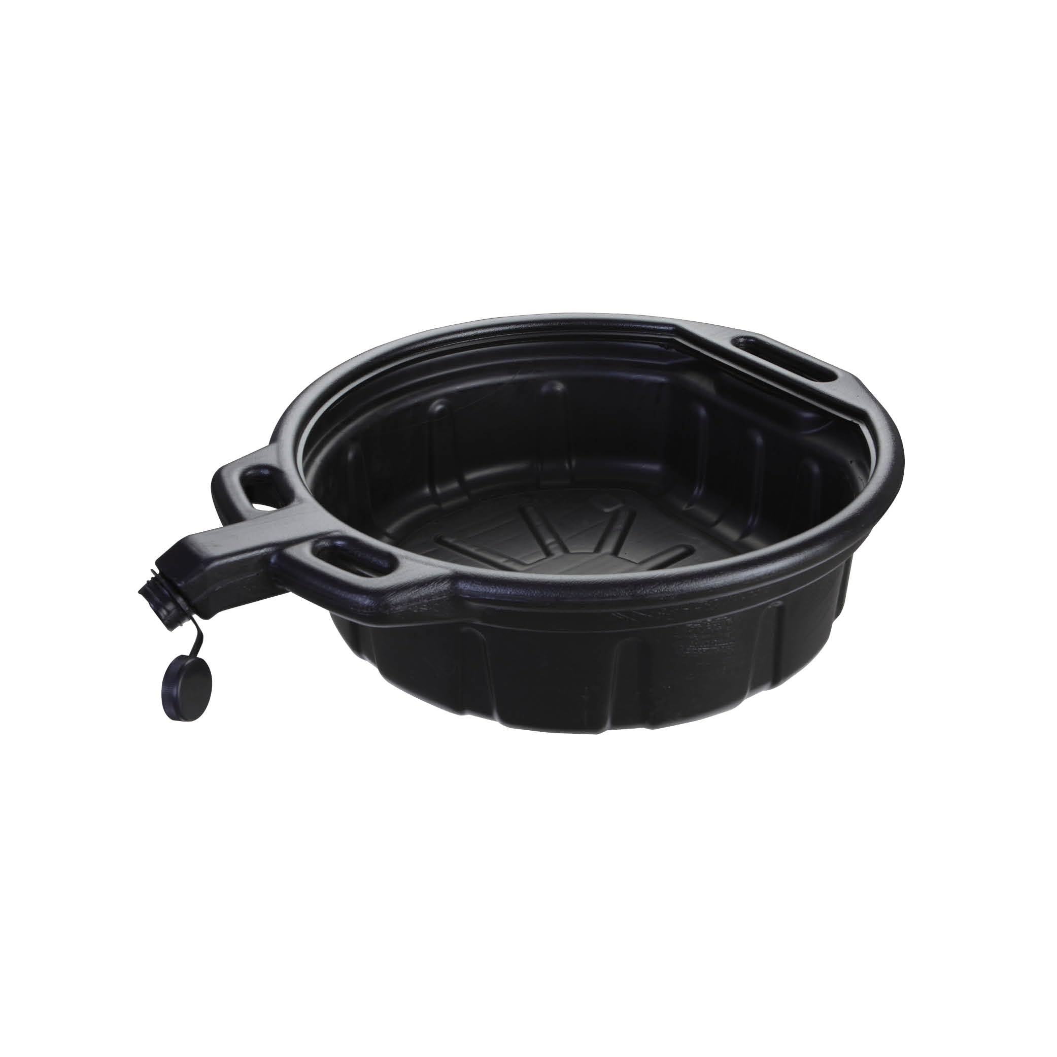 Groz Oil Drain Pan - 8 Ltrs, Waste Oil Collection | Anti Splash Design | Easy to Pour Spout | Drain Pan for car, Bikes, | Capacity- 8 L | ODP/8