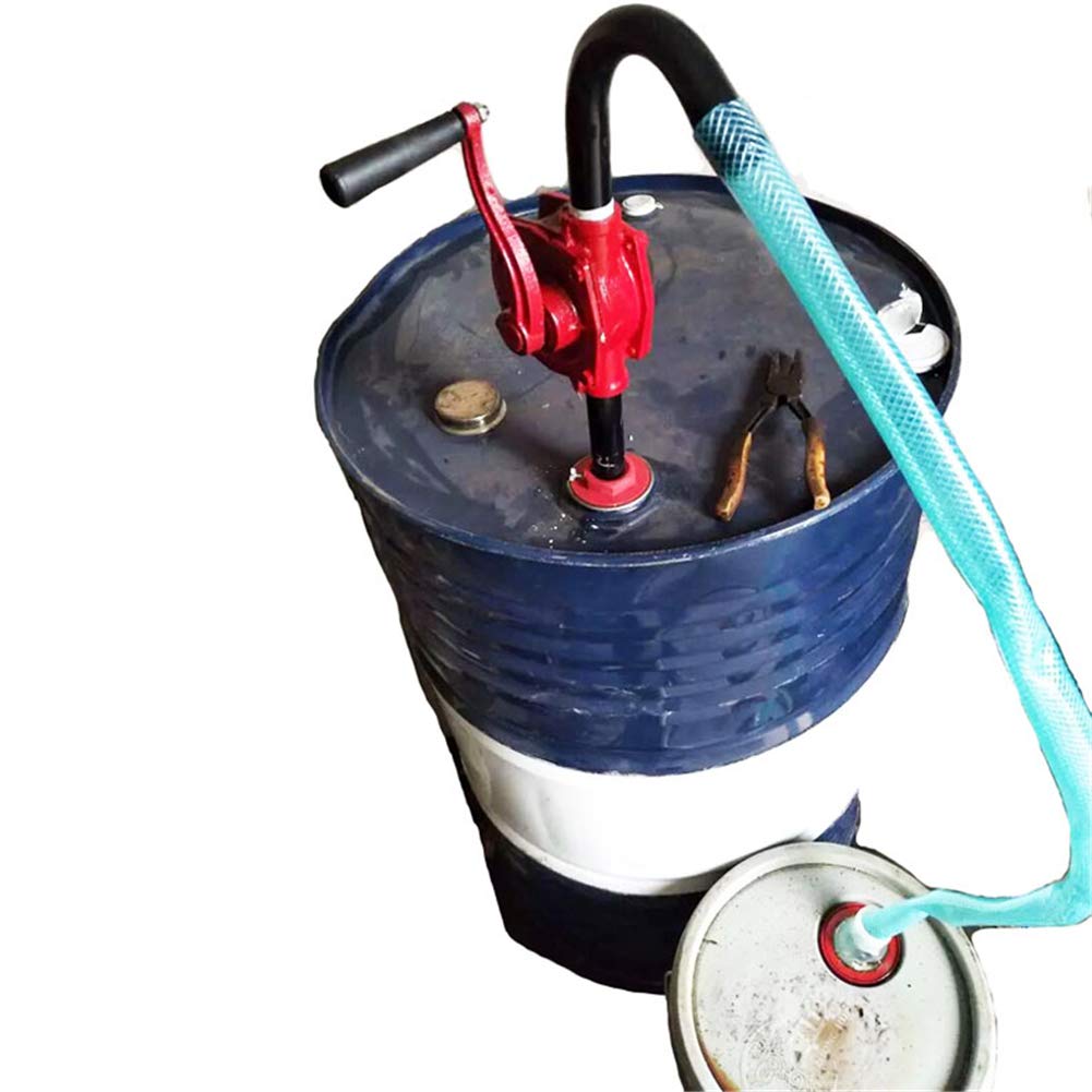 Bomba de Barril de Aceite de manivela Manual, rotativa de Hierro, para Herramienta de Bomba de Barril de Tambor Manual de Garaje de Combustible diésel